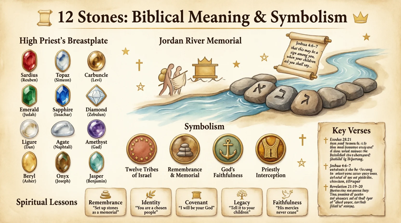 12 Stones in the Bible Meaning 2026