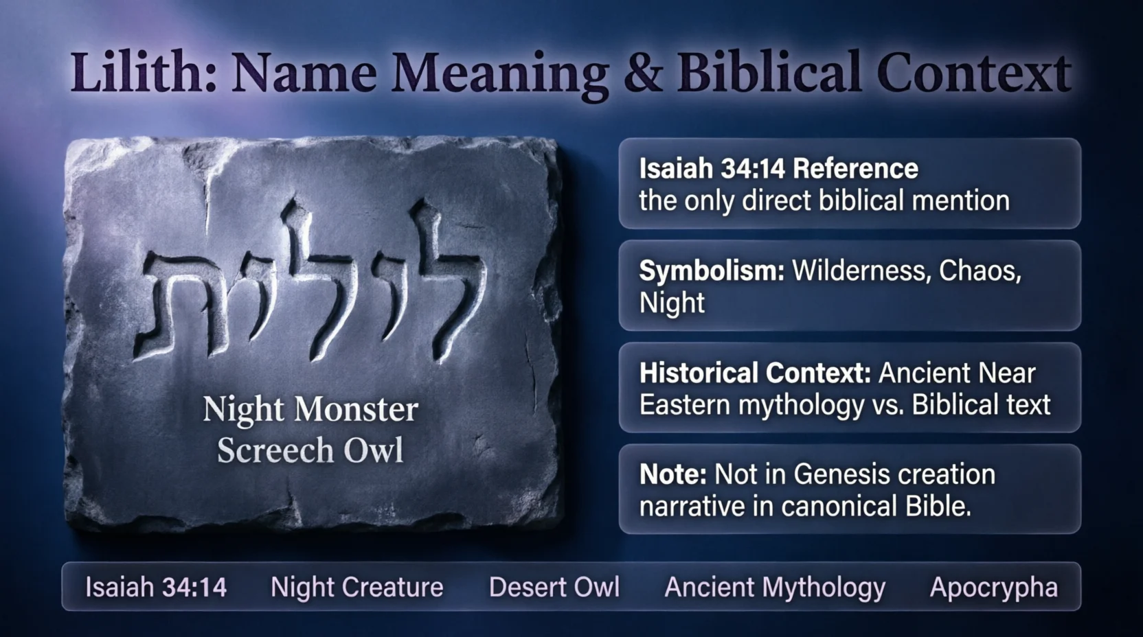 Lilith Name Meaning Bible The Hidden Spiritual Message Behind This Mysterious Name 👁️✨2026