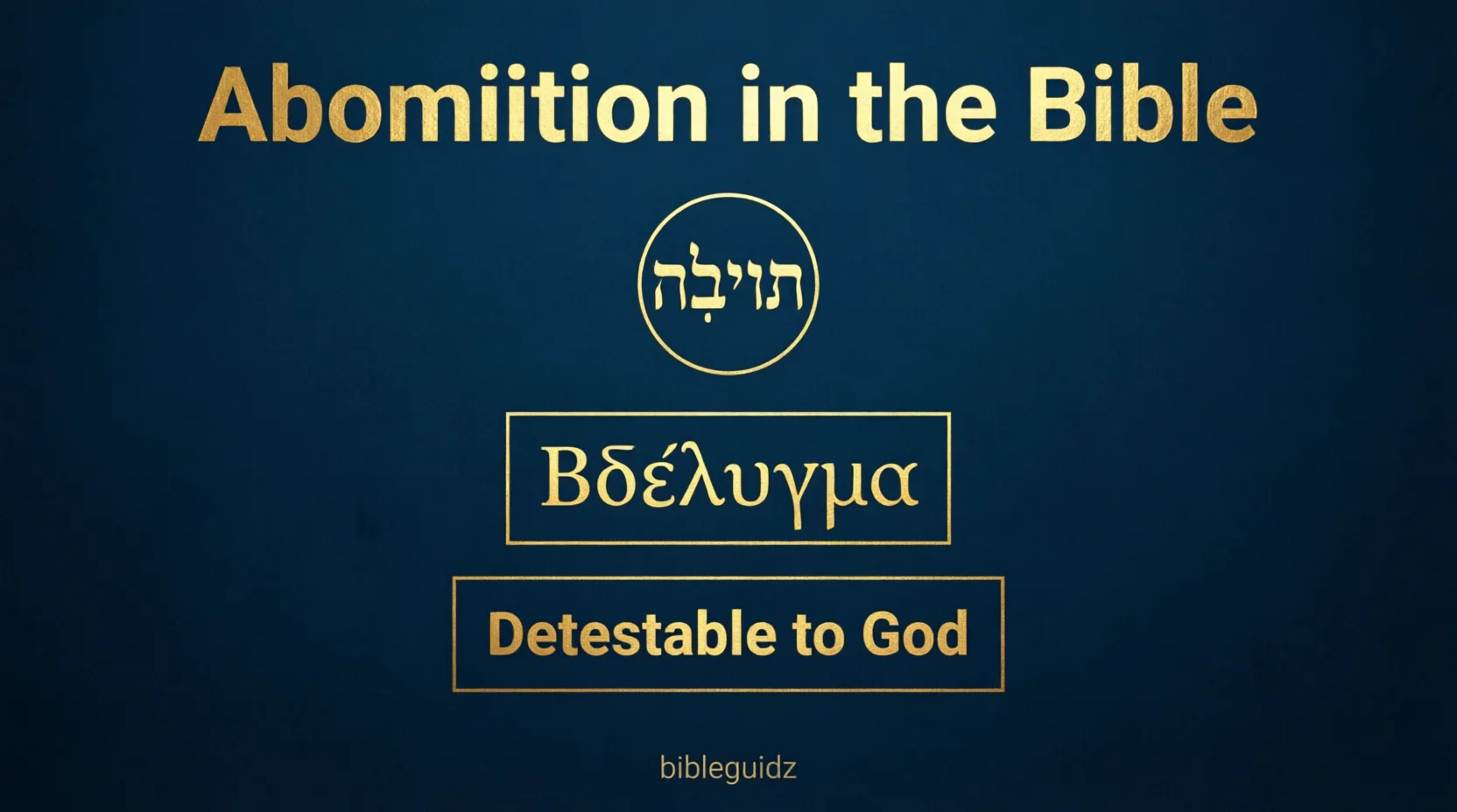 Meaning of Abomination 2026