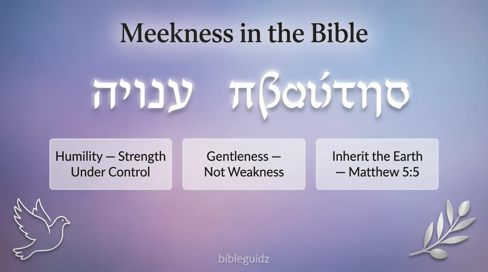 Meekness Meaning in the Bible 2026