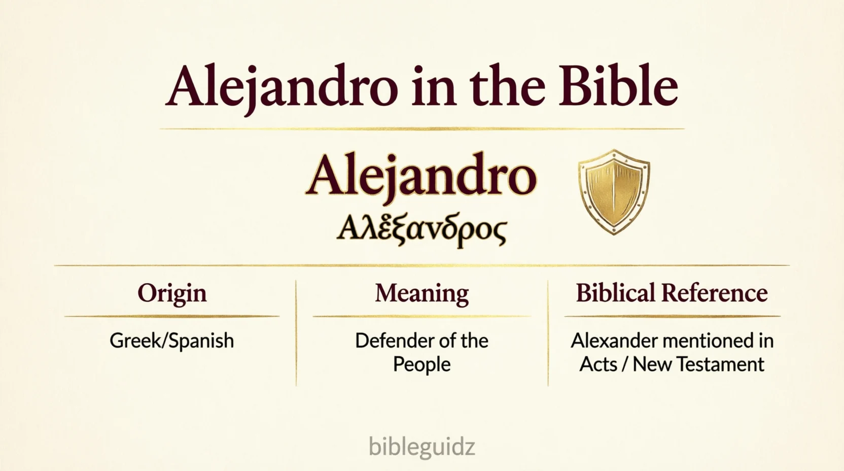 Alejandro Meaning in Bible 2026