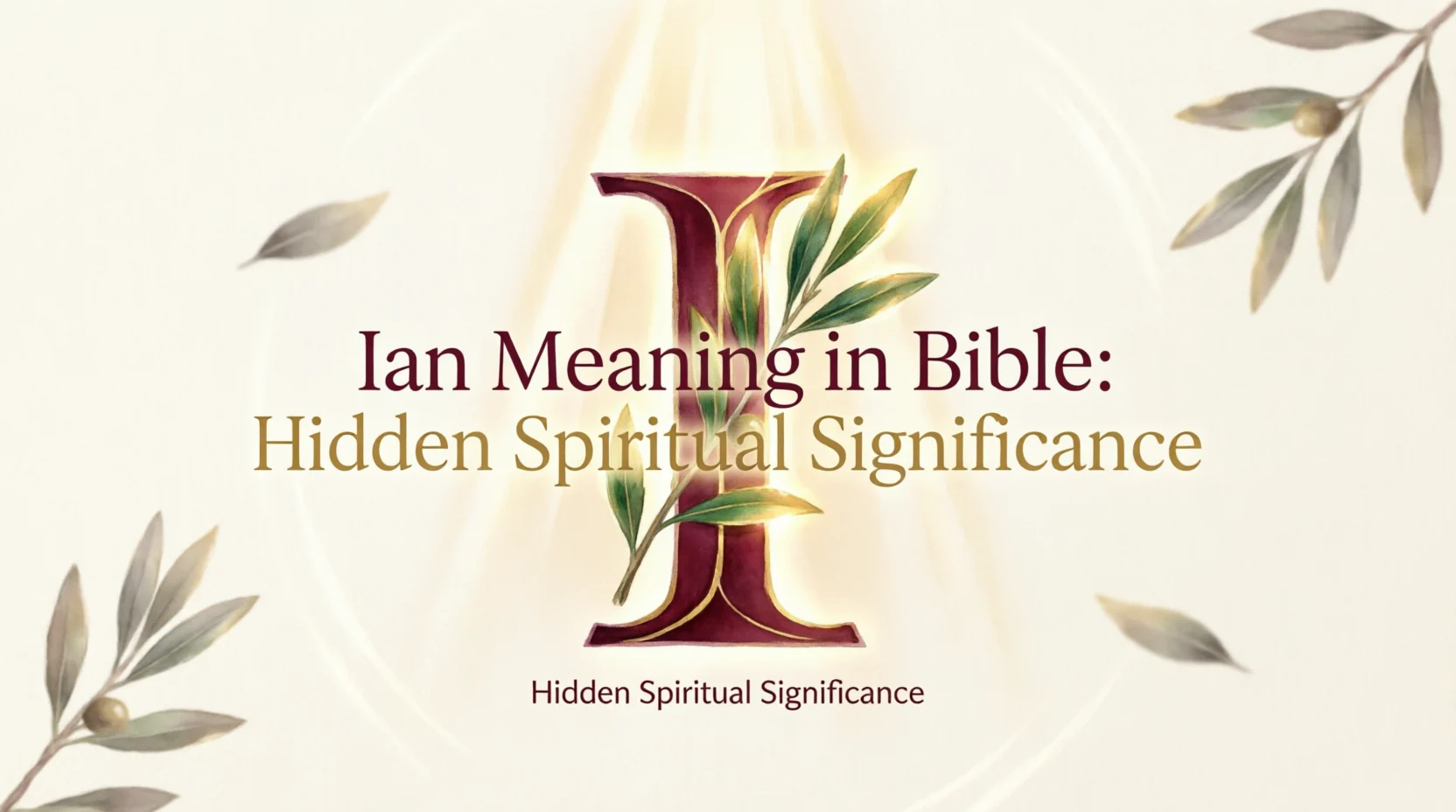 Ian Meaning in Bible The Hidden Spiritual Meaning 2026